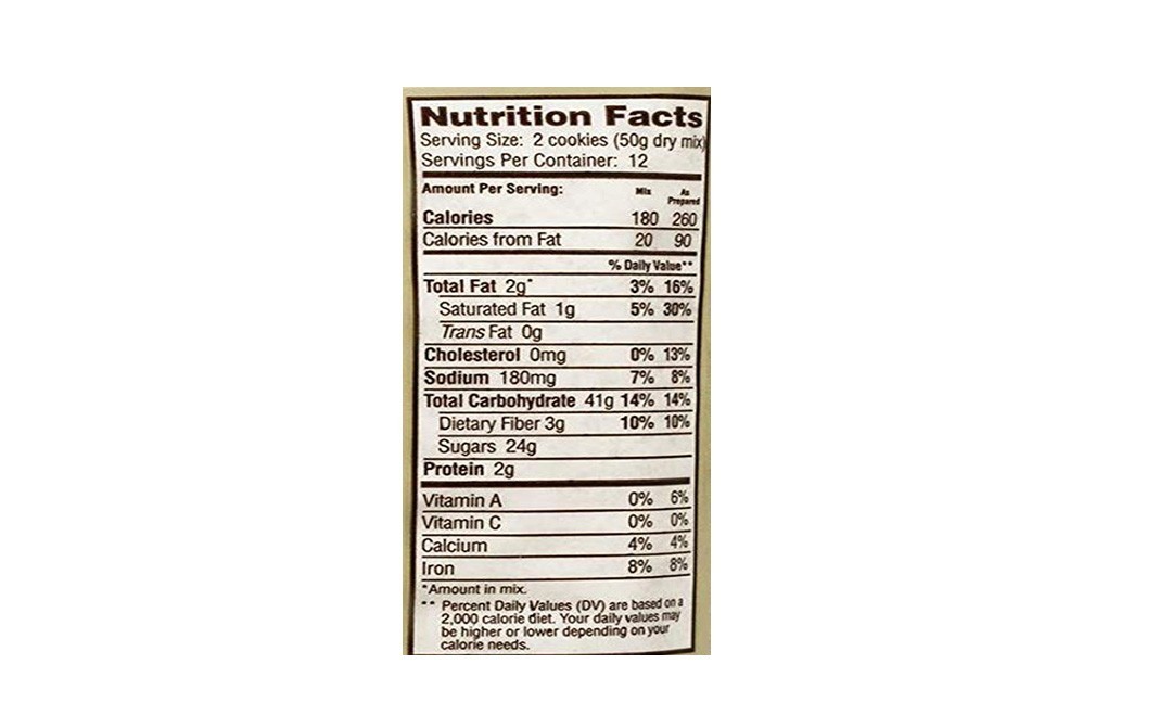 Bob's Red Mill Gluten Free Chocolate Chip Cookie Mix   Pack  623 grams